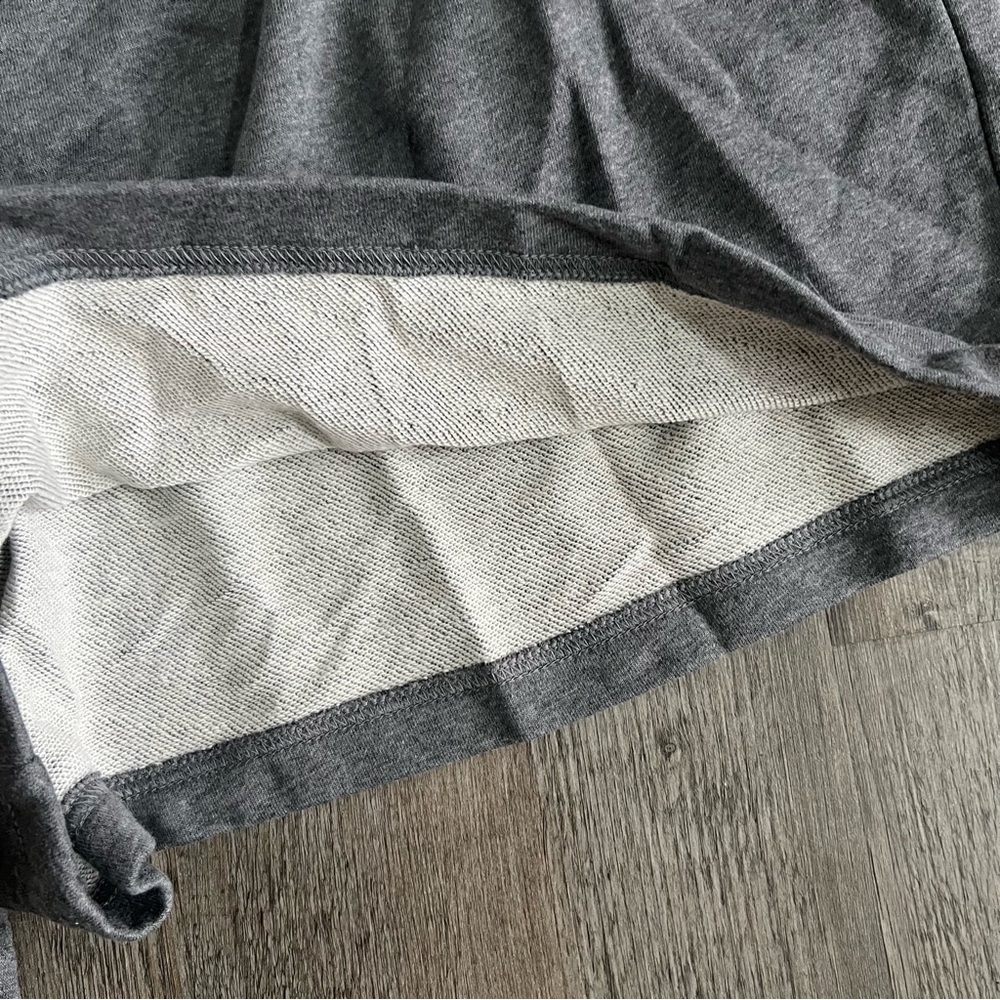 Nike Women’s Plus Size Club Fleece Mid Rise Shorts in Dark Heather Gray - Picture 5 of 5